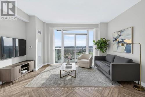 ***VIRTUALLY STAGED*** - 1707 - 4699 Glen Erin Drive, Mississauga, ON - Indoor Photo Showing Living Room