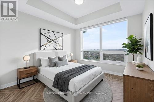 ***VIRTUALLY STAGED*** - 1707 - 4699 Glen Erin Drive, Mississauga, ON - Indoor Photo Showing Bedroom