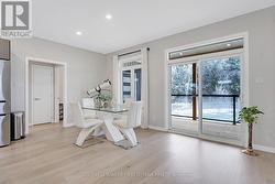 Dining area has garden doors to wrap-about deck - 