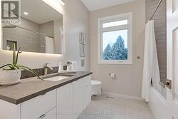 4-pc bathroom quartz vanity & touch screen mirror - 