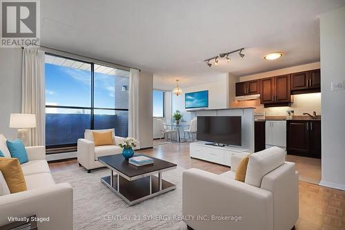 Living room - Virtually Staged - 631 - 515 St Laurent Boulevard, Ottawa, ON - Indoor Photo Showing Living Room