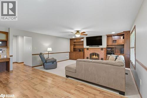 67 Horizon Court, Hamilton, ON - Indoor Photo Showing Living Room With Fireplace