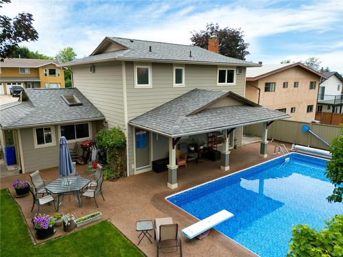 1203 41 Avenue, Vernon, BC - Outdoor With In Ground Pool With Exterior