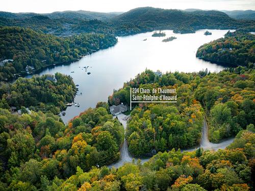 Aerial photo - 204 Ch. De Chaumont, Saint-Adolphe-D'Howard, QC - Outdoor With Body Of Water With View