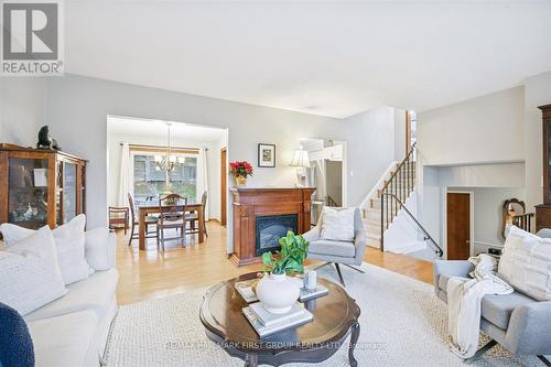 446 Bernhard Crescent, Oshawa, ON - Indoor Photo Showing Living Room With Fireplace