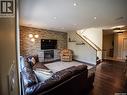 2715 Highgrove Road, Regina, SK  - Indoor Photo Showing Living Room With Fireplace 