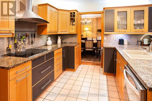 922 Country Club Crescent, London South (South Q), ON - Indoor Photo Showing Kitchen With Double Sink