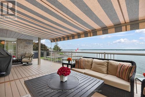 1111 Burnside Drive, Augusta, ON - Outdoor With Body Of Water With Deck Patio Veranda With Exterior