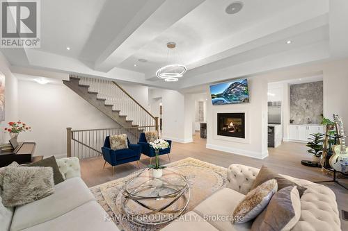Open Concept Layout - 121 Milky Way Drive, Richmond Hill, ON - Indoor Photo Showing Living Room With Fireplace