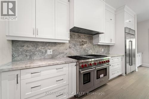 Wolf Gas Stove - 121 Milky Way Drive, Richmond Hill, ON - Indoor Photo Showing Kitchen With Upgraded Kitchen