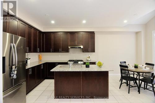 24 Bachelor Street, Brampton, ON - Indoor Photo Showing Kitchen With Double Sink
