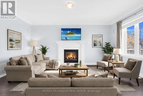 275 Hansard Drive, Vaughan, ON - Indoor Photo Showing Living Room With Fireplace