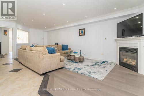 60 Forest Fountain Drive, Vaughan, ON - Indoor Photo Showing Living Room With Fireplace