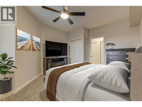 Virtually Staged Photo - 3733 Casorso Road Unit# 218, Kelowna, BC - Indoor Photo Showing Bedroom