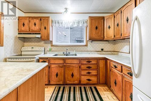 47 Morrison Avenue, Sudbury, ON - Indoor Photo Showing Kitchen With Double Sink