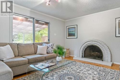 2369 Baccaro Road, Oakville, ON - Indoor Photo Showing Living Room With Fireplace