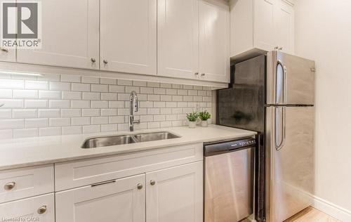 112 Union Street E Unit# A103, Waterloo, ON - Indoor Photo Showing Kitchen With Stainless Steel Kitchen With Double Sink