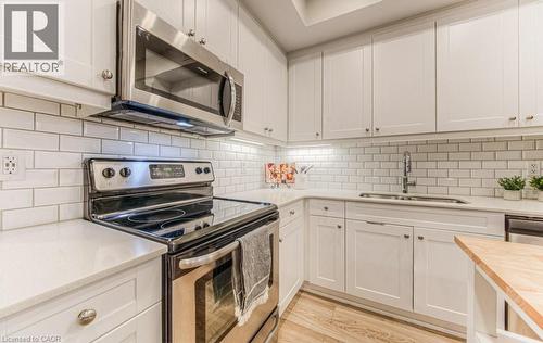 112 Union Street E Unit# A103, Waterloo, ON - Indoor Photo Showing Kitchen With Stainless Steel Kitchen With Double Sink