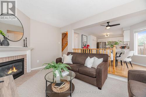 33 Harrop Avenue, Halton Hills, ON - Indoor Photo Showing Living Room With Fireplace