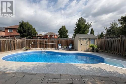 33 Harrop Avenue, Halton Hills, ON - Outdoor With In Ground Pool With Backyard