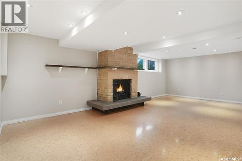 91 Lindsay Drive, Saskatoon, SK - Indoor With Fireplace