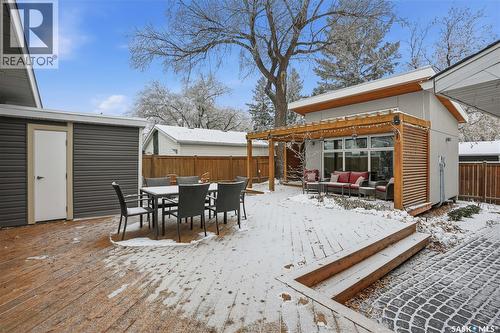 91 Lindsay Drive, Saskatoon, SK - Outdoor With Deck Patio Veranda