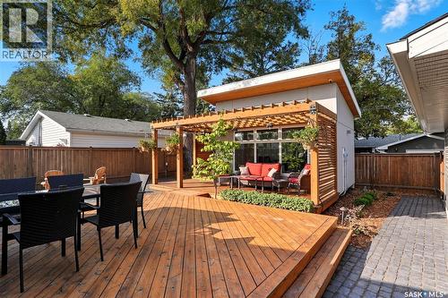 91 Lindsay Drive, Saskatoon, SK - Outdoor With Deck Patio Veranda
