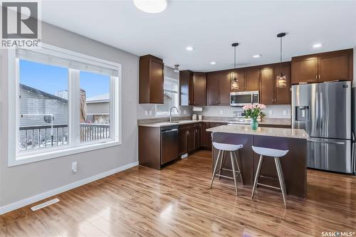 706 Stonebridge Common, Saskatoon, SK - Indoor Photo Showing Kitchen With Upgraded Kitchen