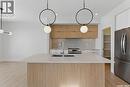 218 Veterans Drive, Warman, SK  - Indoor Photo Showing Kitchen With Upgraded Kitchen 