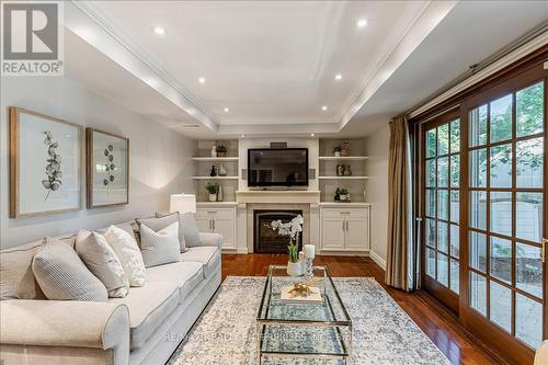 1424 Indian Road, Mississauga, ON - Indoor Photo Showing Living Room With Fireplace