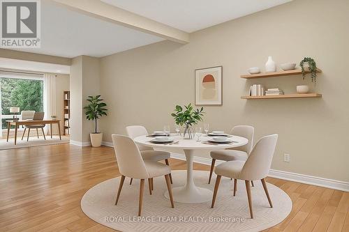 Dinning room virtually staged. - 17 Providence Place, Ottawa, ON - Indoor Photo Showing Dining Room
