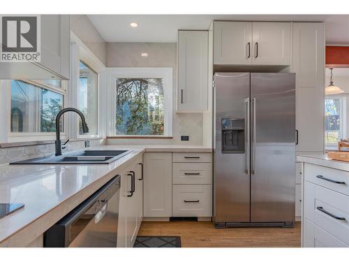 Newly renovated kitchen - 3175 Baker Road, South Slocan, BC - Indoor Photo Showing Kitchen With Double Sink With Upgraded Kitchen