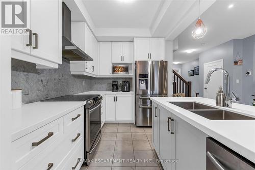 55 Greenwich Avenue, Hamilton, ON - Indoor Photo Showing Kitchen With Stainless Steel Kitchen With Double Sink With Upgraded Kitchen