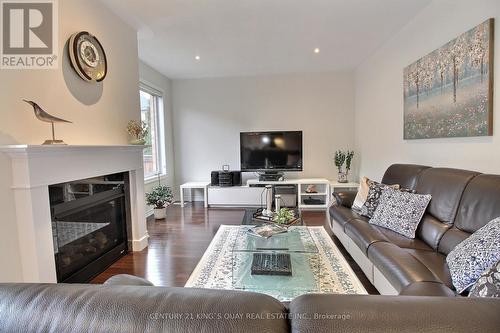 45 Chessington Avenue, East Gwillimbury, ON - Indoor Photo Showing Living Room With Fireplace