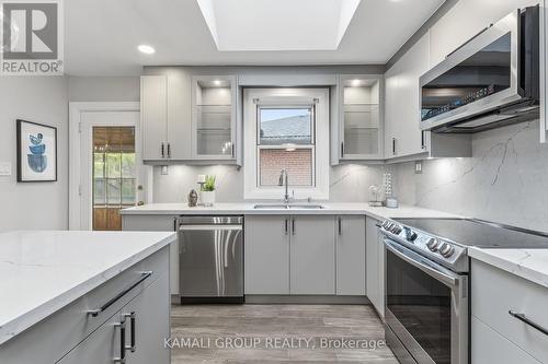 Stainless Steel Appliances - 156 Trayborn Drive, Richmond Hill, ON - Indoor Photo Showing Kitchen With Double Sink With Upgraded Kitchen