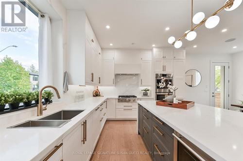 Well appointed chef's kitchen - 32 Treadway Boulevard, Toronto, ON - Indoor Photo Showing Kitchen With Double Sink With Upgraded Kitchen