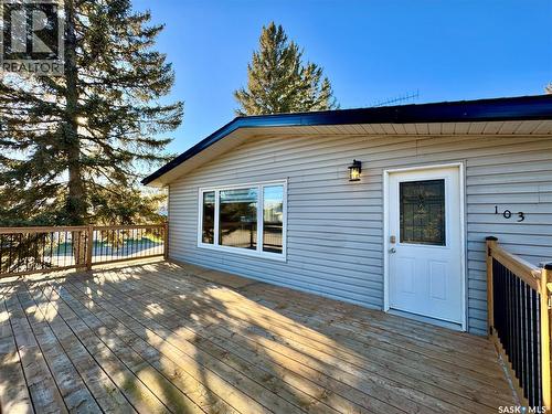 103 Cottonwood Crescent, Churchbridge, SK - Outdoor With Deck Patio Veranda With Exterior