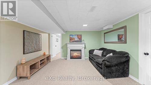 Family Room - Basement - 861 Gustavus Street, Saugeen Shores, ON - Indoor With Fireplace