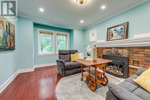 398 Maple Grove Drive, Oakville, ON - Indoor Photo Showing Living Room With Fireplace