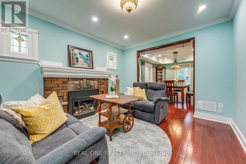 398 Maple Grove Drive, Oakville, ON - Indoor Photo Showing Living Room With Fireplace