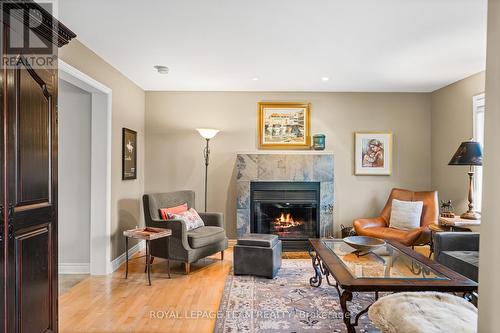 41 Civic Place, Ottawa, ON - Indoor Photo Showing Living Room With Fireplace