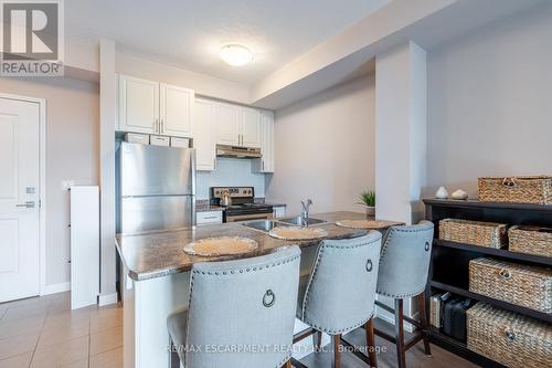 313 - 35 Southshore Crescent, Hamilton, ON - Indoor Photo Showing Kitchen With Double Sink