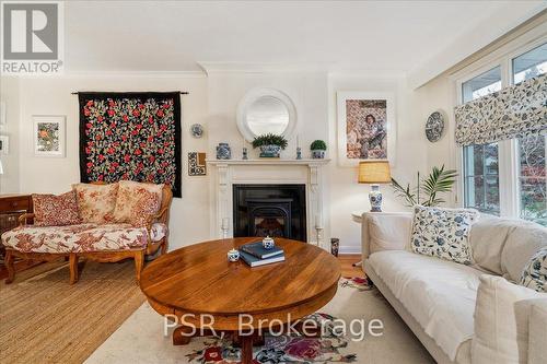 402 Willis Drive, Oakville, ON - Indoor Photo Showing Living Room With Fireplace