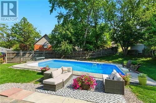 19 Wallace Place, Haldimand, ON - Outdoor With In Ground Pool With Backyard
