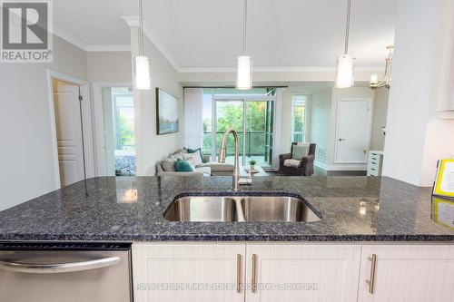403 - 50 Hall Road, Halton Hills, ON - Indoor Photo Showing Kitchen With Double Sink