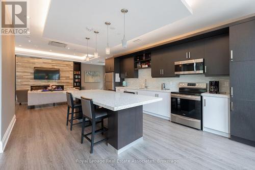 403 - 50 Hall Road, Halton Hills, ON - Indoor Photo Showing Kitchen With Stainless Steel Kitchen With Upgraded Kitchen
