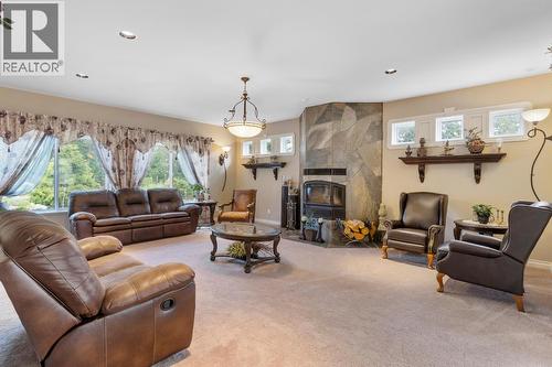 1480 Nighthawk Drive, Castlegar, BC - Indoor Photo Showing Living Room With Fireplace