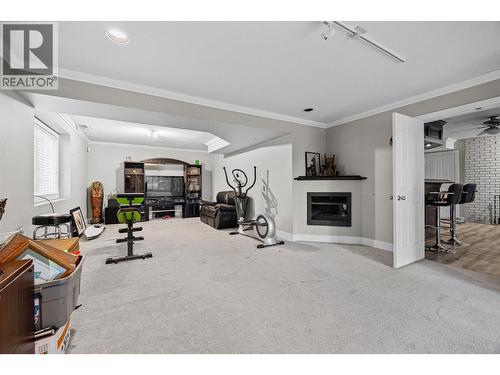 3885 Miller Road, Kelowna, BC - Indoor With Fireplace