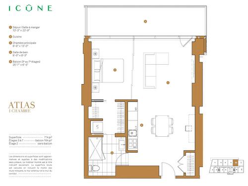 Drawing (sketch) - 611-1155 Rue De La Montagne, Montréal (Ville-Marie), QC - Other