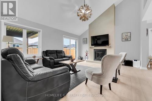 49 Feathers Crossing, St. Thomas, ON - Indoor Photo Showing Living Room With Fireplace